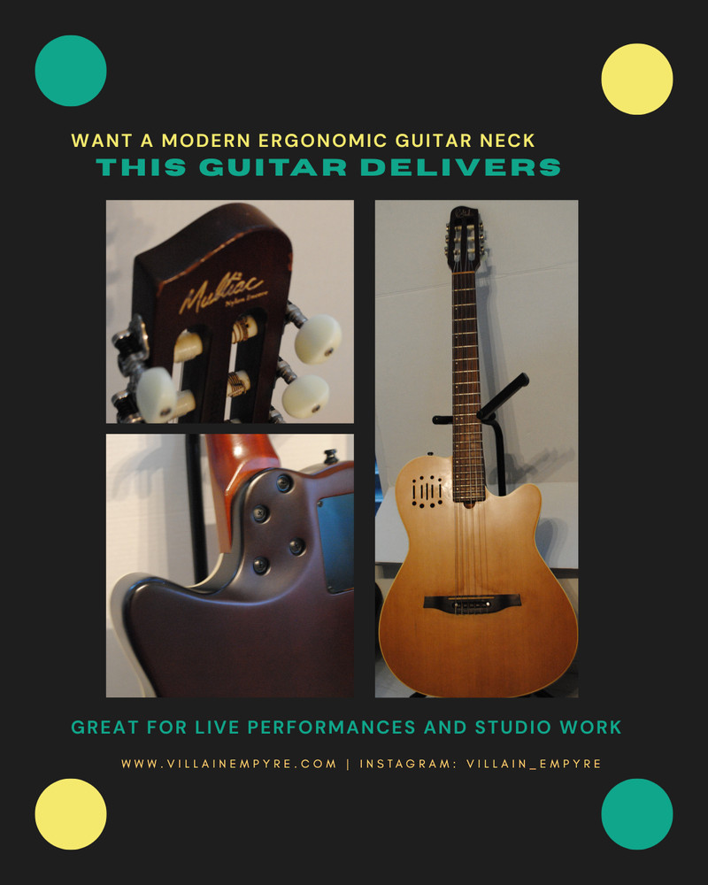 Godin Multiac Encore Natural – Made in Canada – Nylon String + Hardshell Case