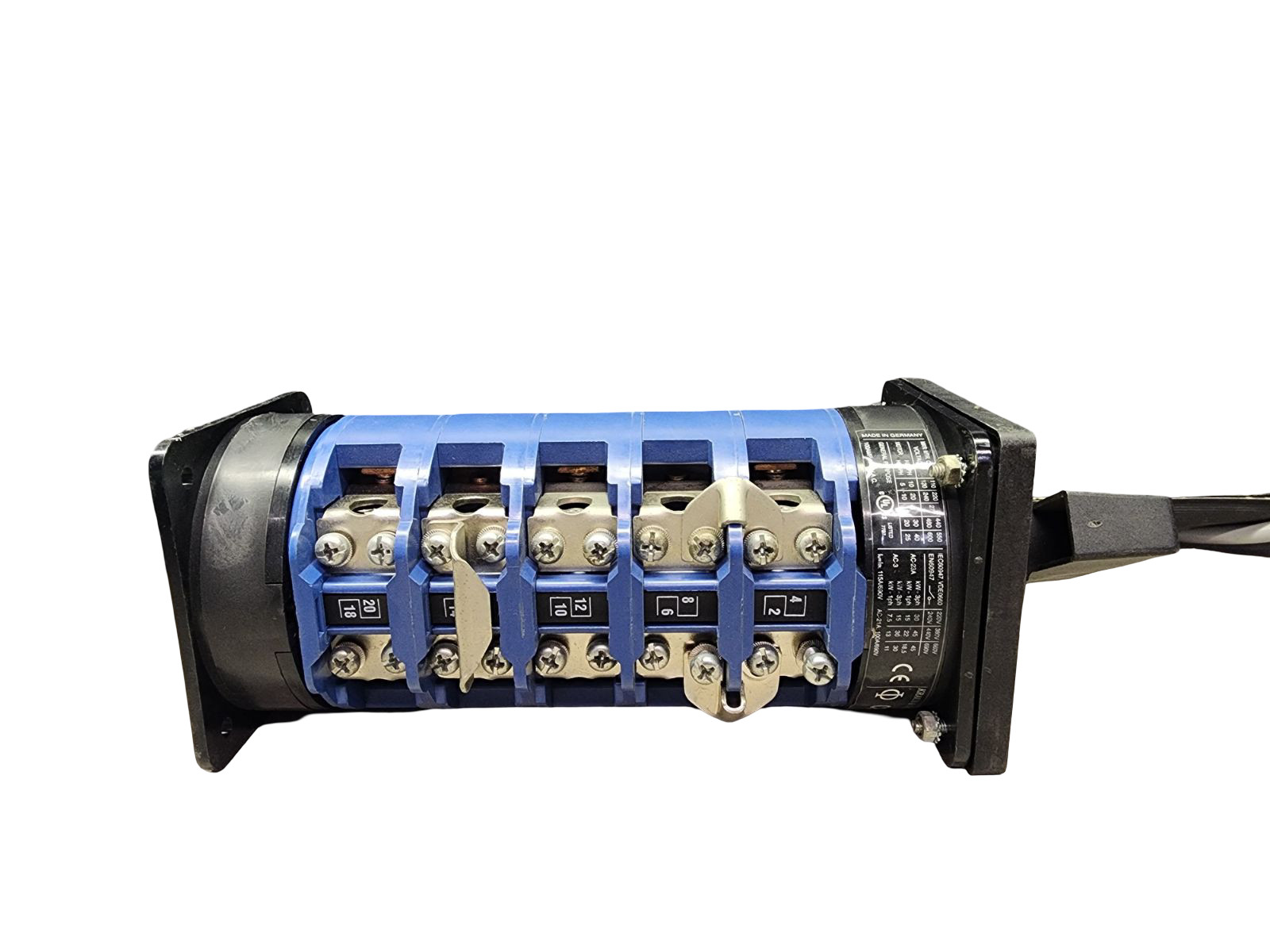 Kraus & Naimer C80 Rotary Switch 100A 600V 3‑Position General Purpose UPS Select