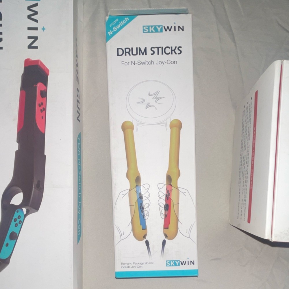 SKYWIN Game Gun, Drum Sticks, NS Pro VR Bundle for Nintendo Switch