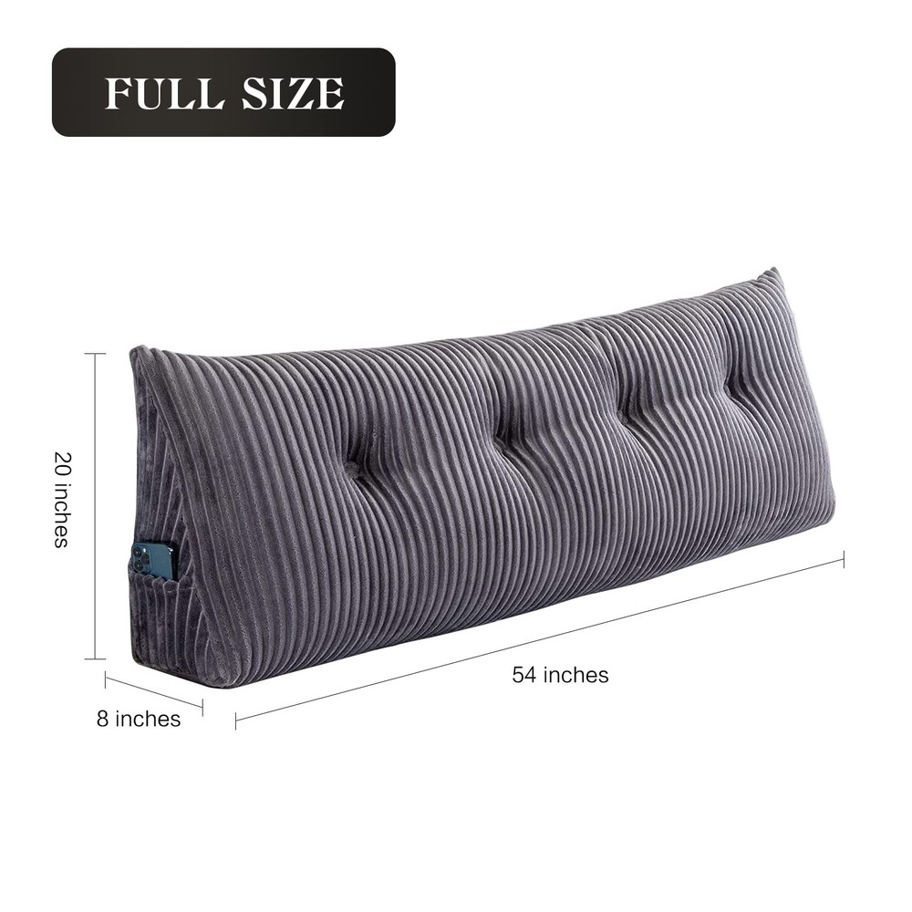 Large Headboard Wedge Pillow Bed Rest Reading Support Full Size