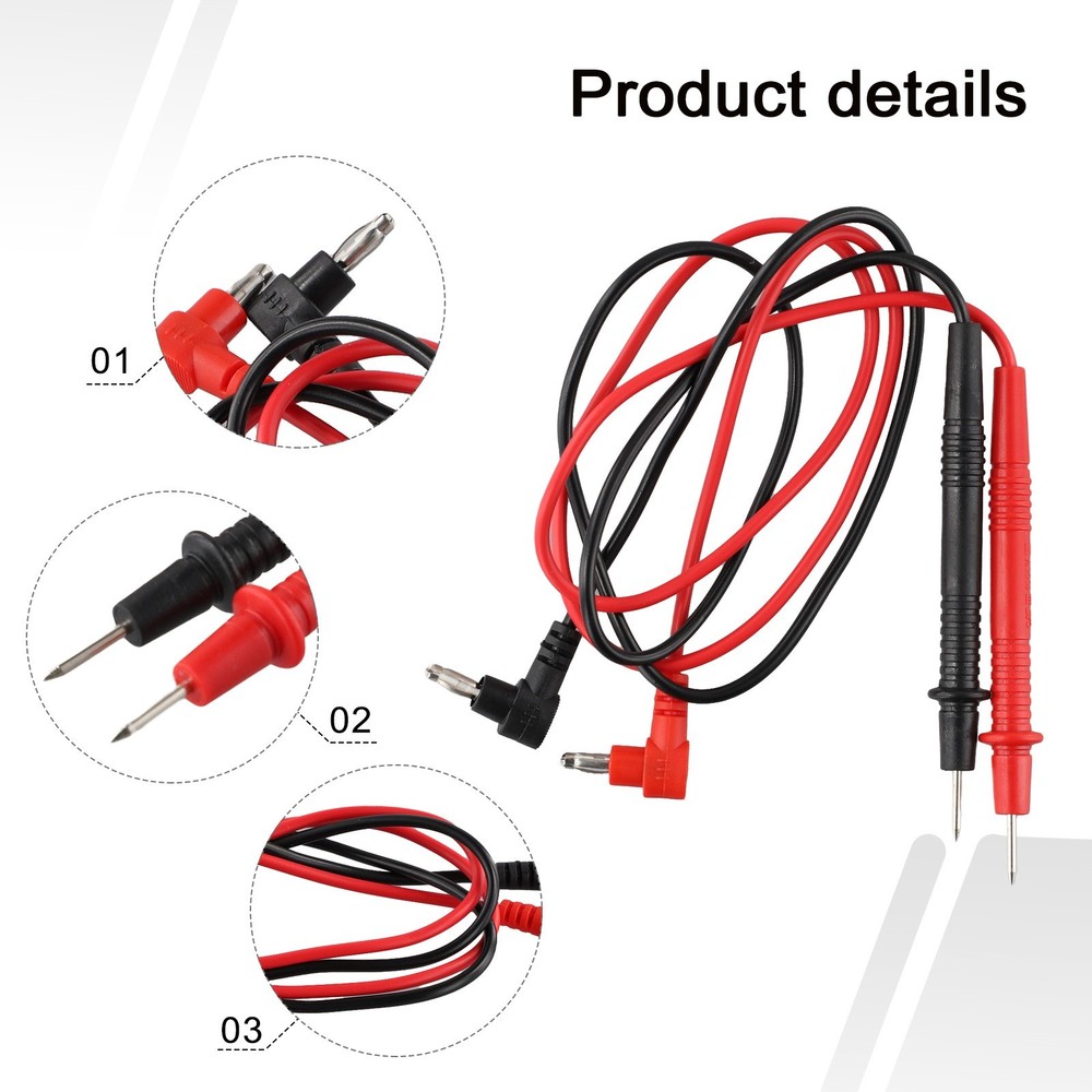 Digital Multimeter Clamp Test Cable with Probe Wire for DC Supply Units