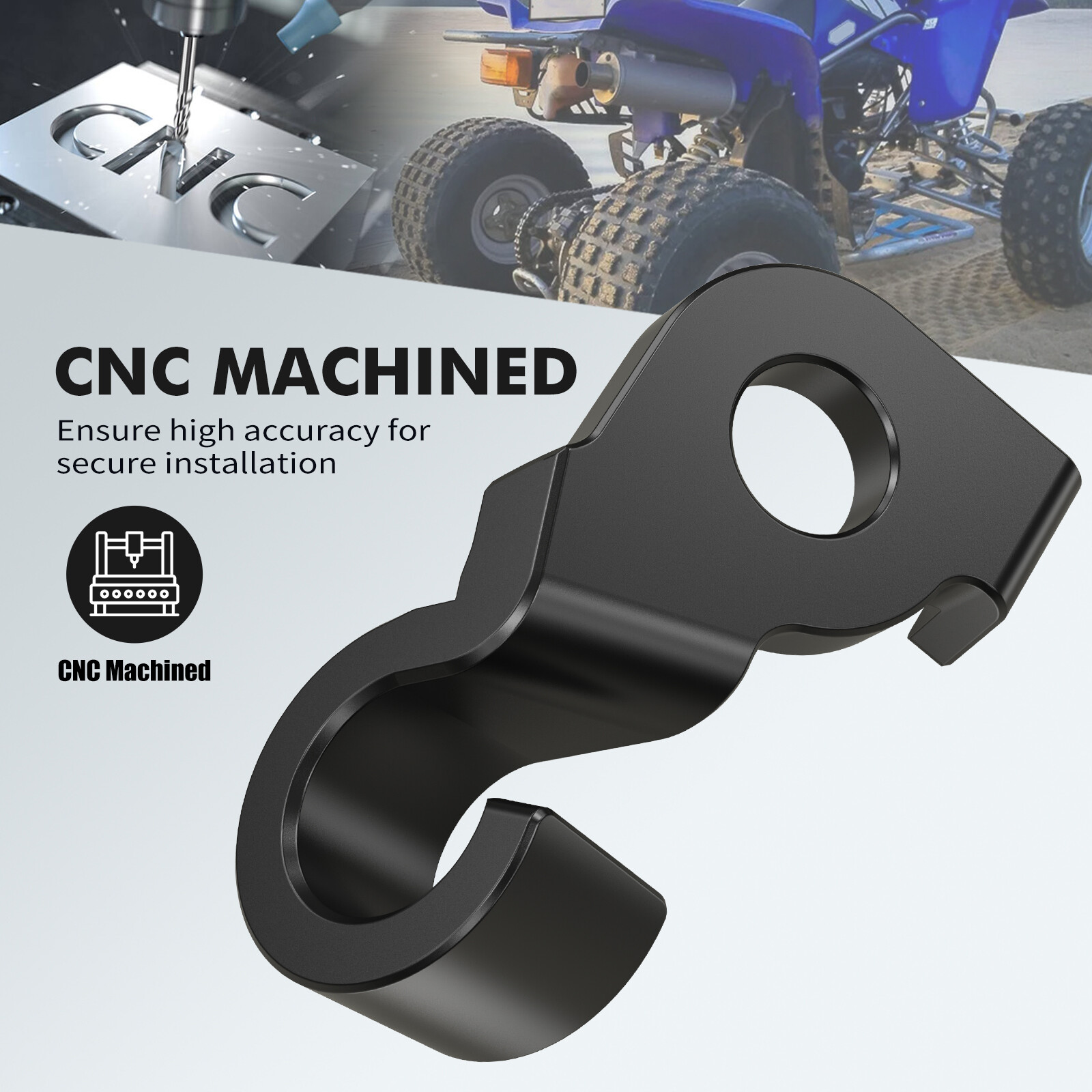 For Yamaha Blaster 200 YFS200 Clutch Cable Bracket Holder #10V-1131E-00 Black