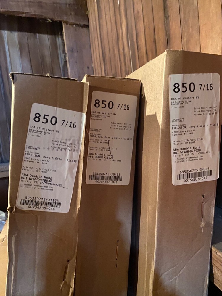 vinyl replacement windows Andersen new 8 several sizes