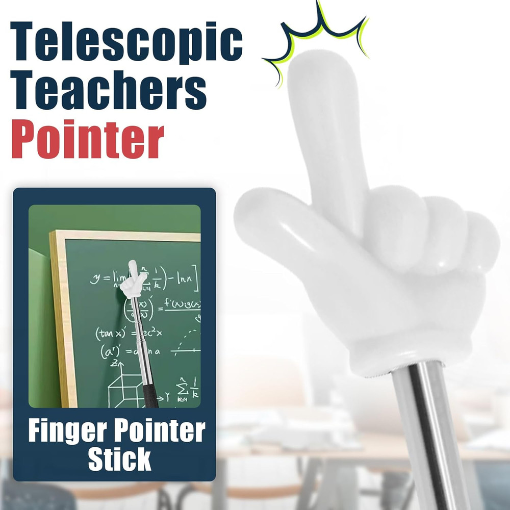 Bonsicoky 2 Pack Telescoping Teachers Pointer - Versatile Retractable Hand Point