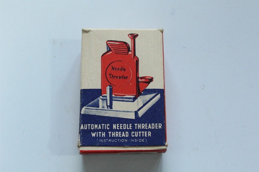 Vintage Automatic Needle Threader With Thread Cutter In Original Box