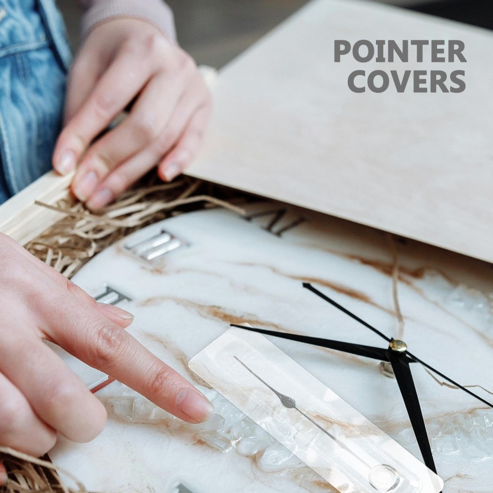 20 Pcs Clock Pointer Protective Cover Plastic Box for Wall Clock Hands