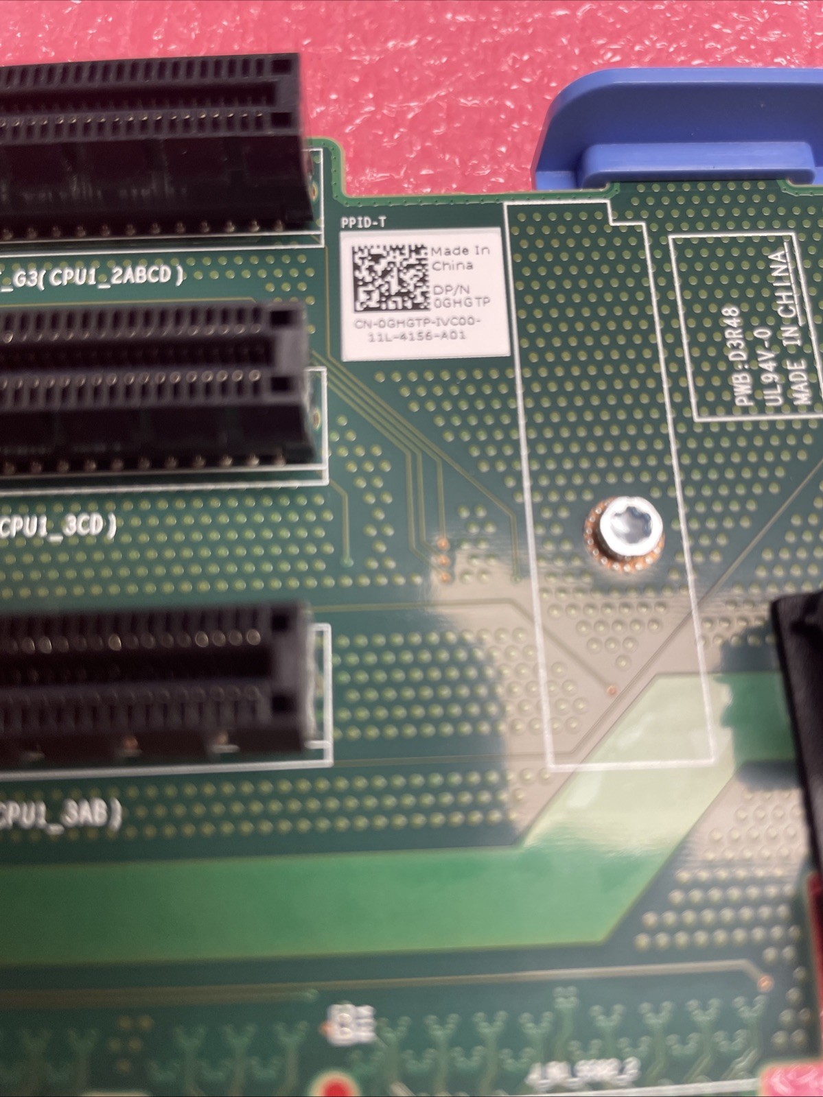 Dell EMC R740 R740XD Server RISER 1 GPU Powered Expansion Card GHGTP 0GHGTP