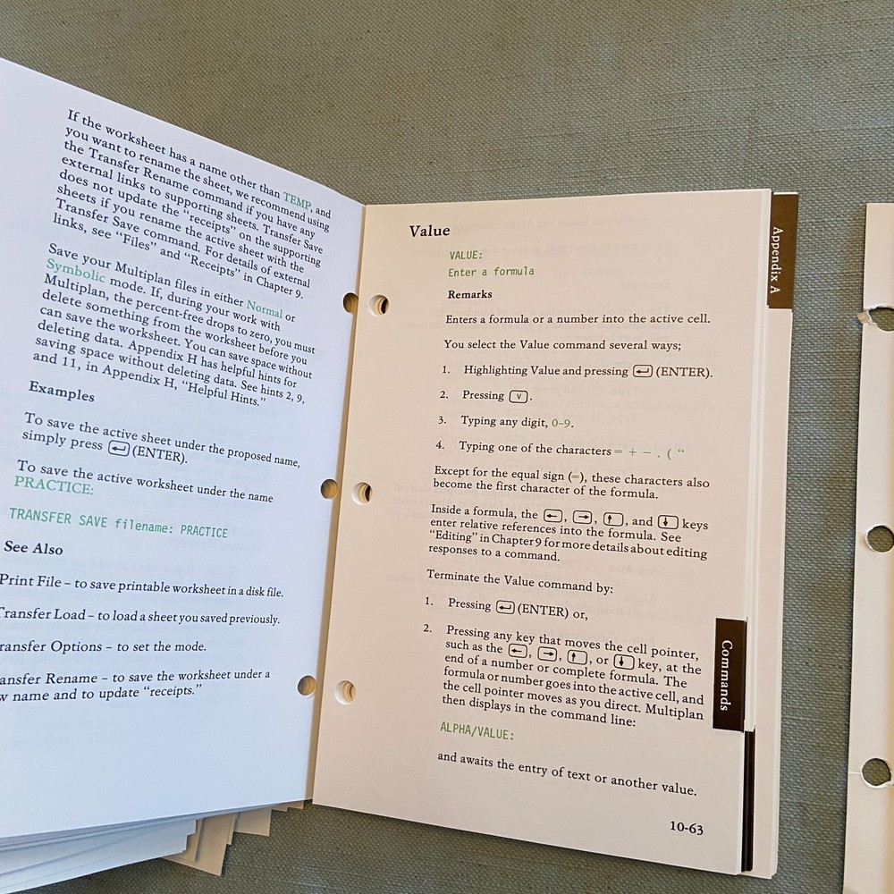 IBM PC Computer Professional Multiplan Electronic Worksheet Microsoft 1983 V 1.1