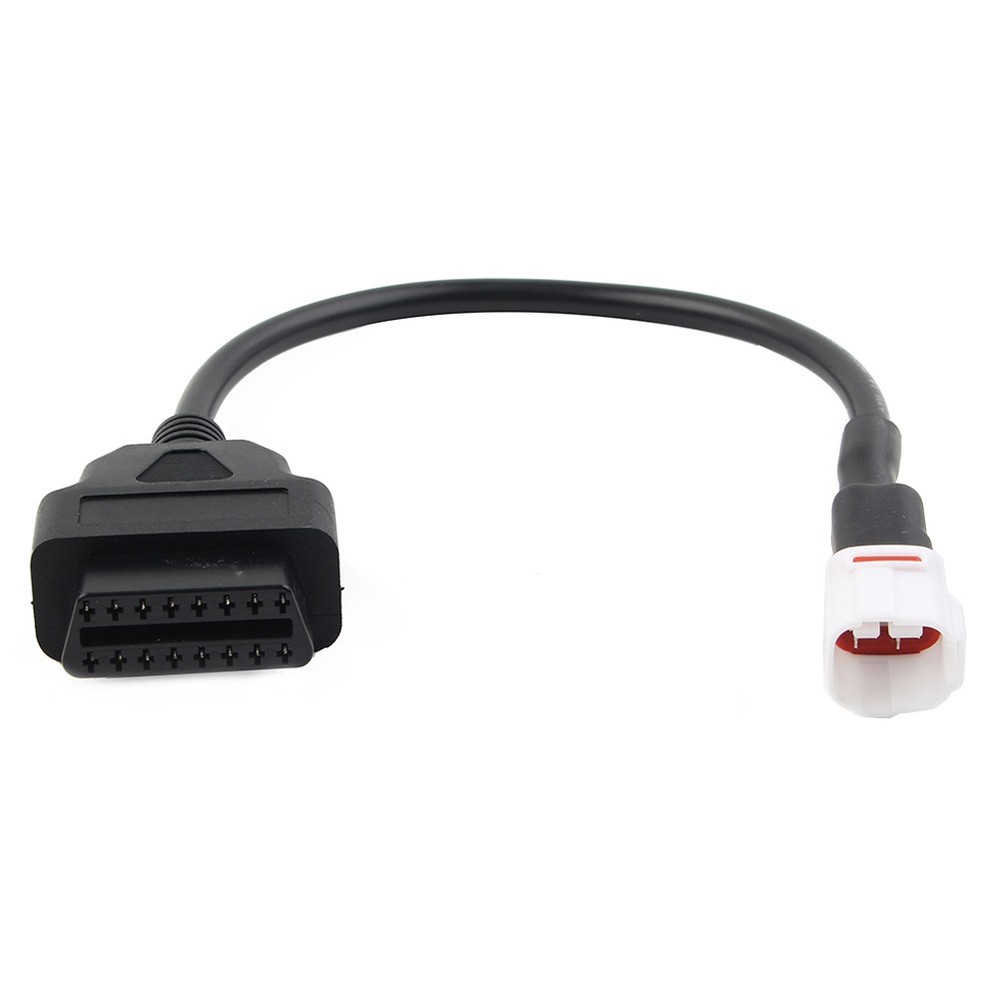 Motorcycle 4 Pin to OBD2 Diagnostic Tool Code Reader Adapter Cable For Yamaha