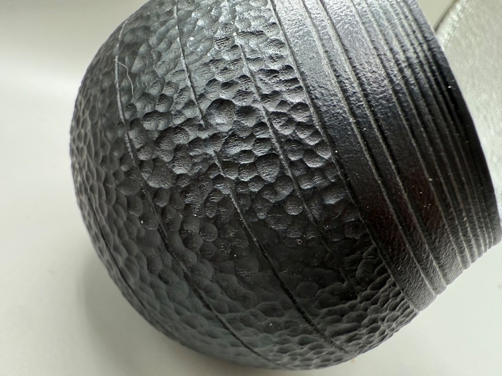 ESTATE ABSTRACT ART POT PLASTIC OR NUT SHELL EGGS SIGNED STUDIO 2001 UNIQUE