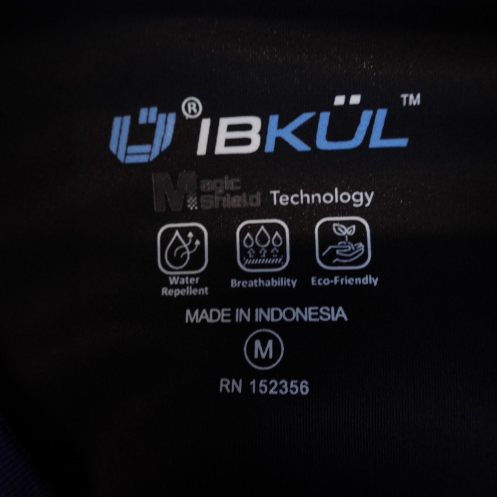 New IBKUL Jacket Magic Shield Medium Full Zip Golf Activewear Breathable