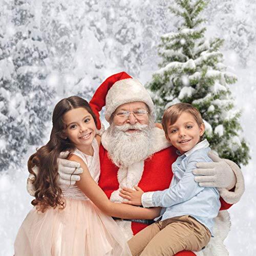 Fabric Photography Christmas Photo Backdrops Xmas New Year Winter Forest 5x7ft