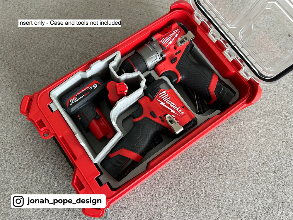 Milwaukee Packout Insert for M12 Drill and Impact Driver Gen3 (Insert Only)