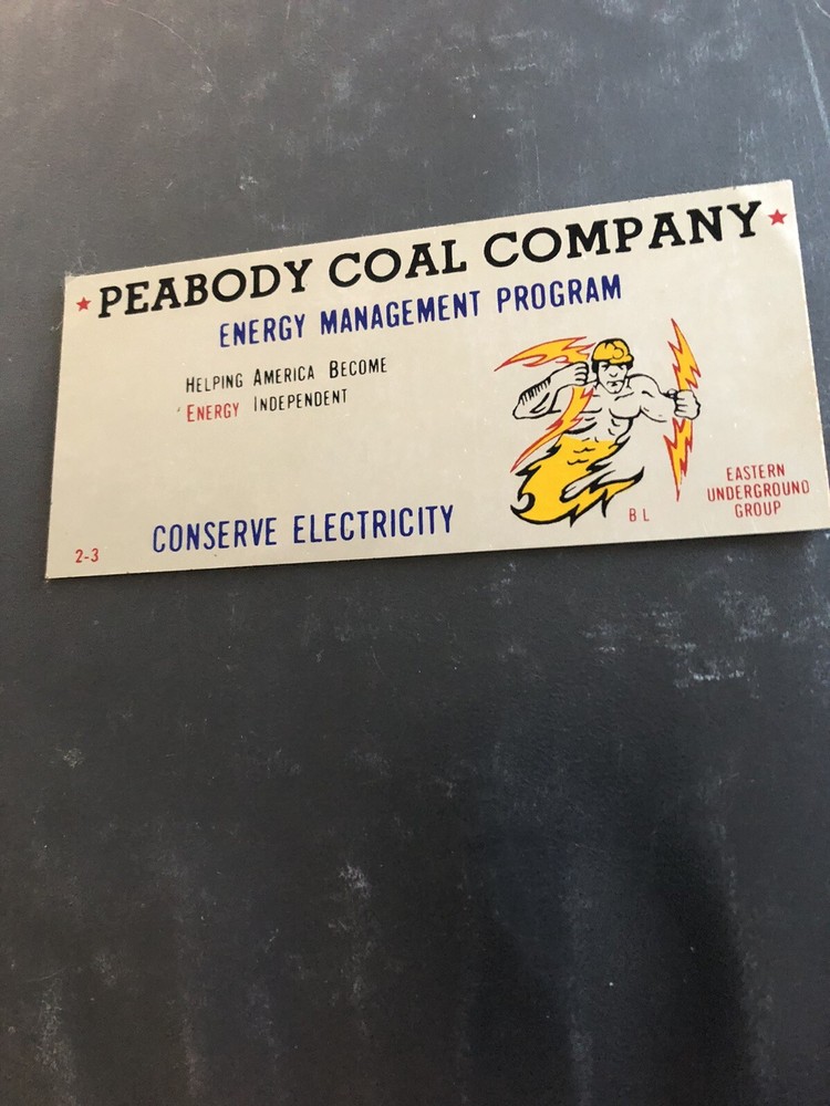 coal mining stickers nice older  Coal Company