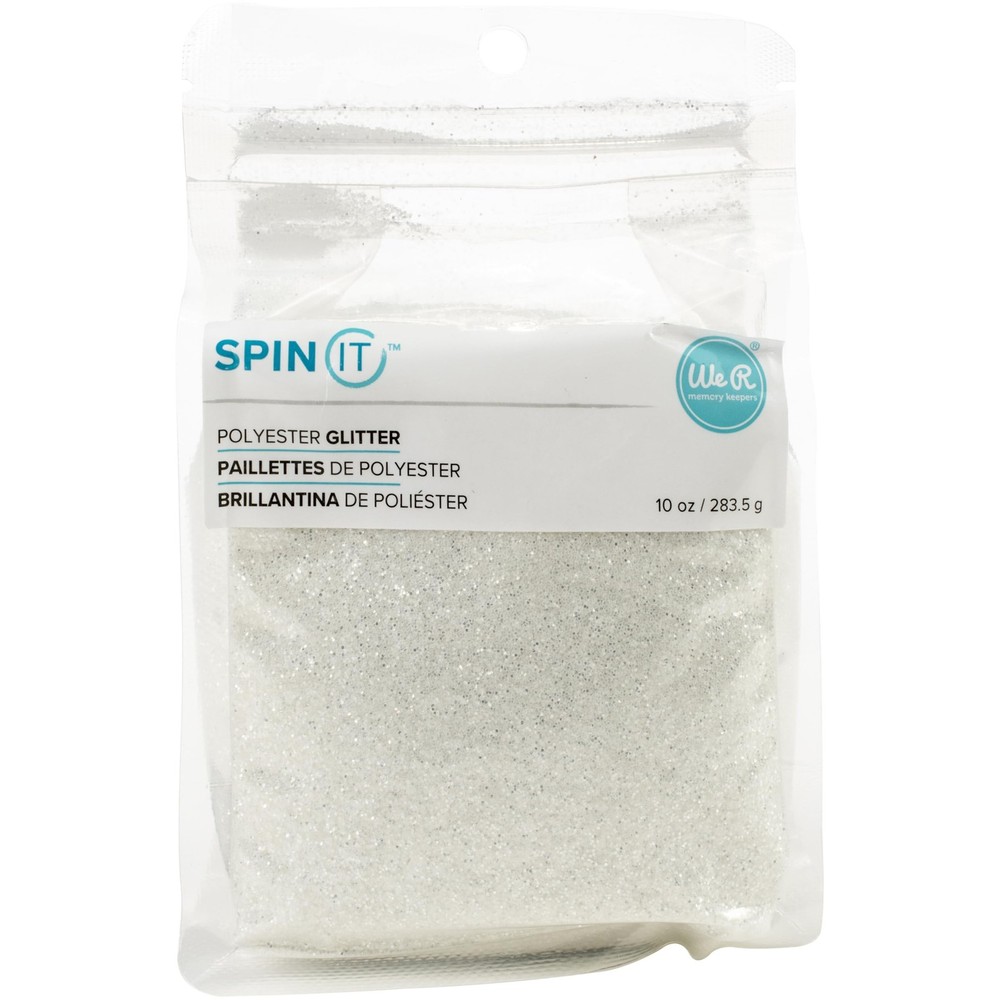We R Spin It Extra Fine Glitter 10ozWhite