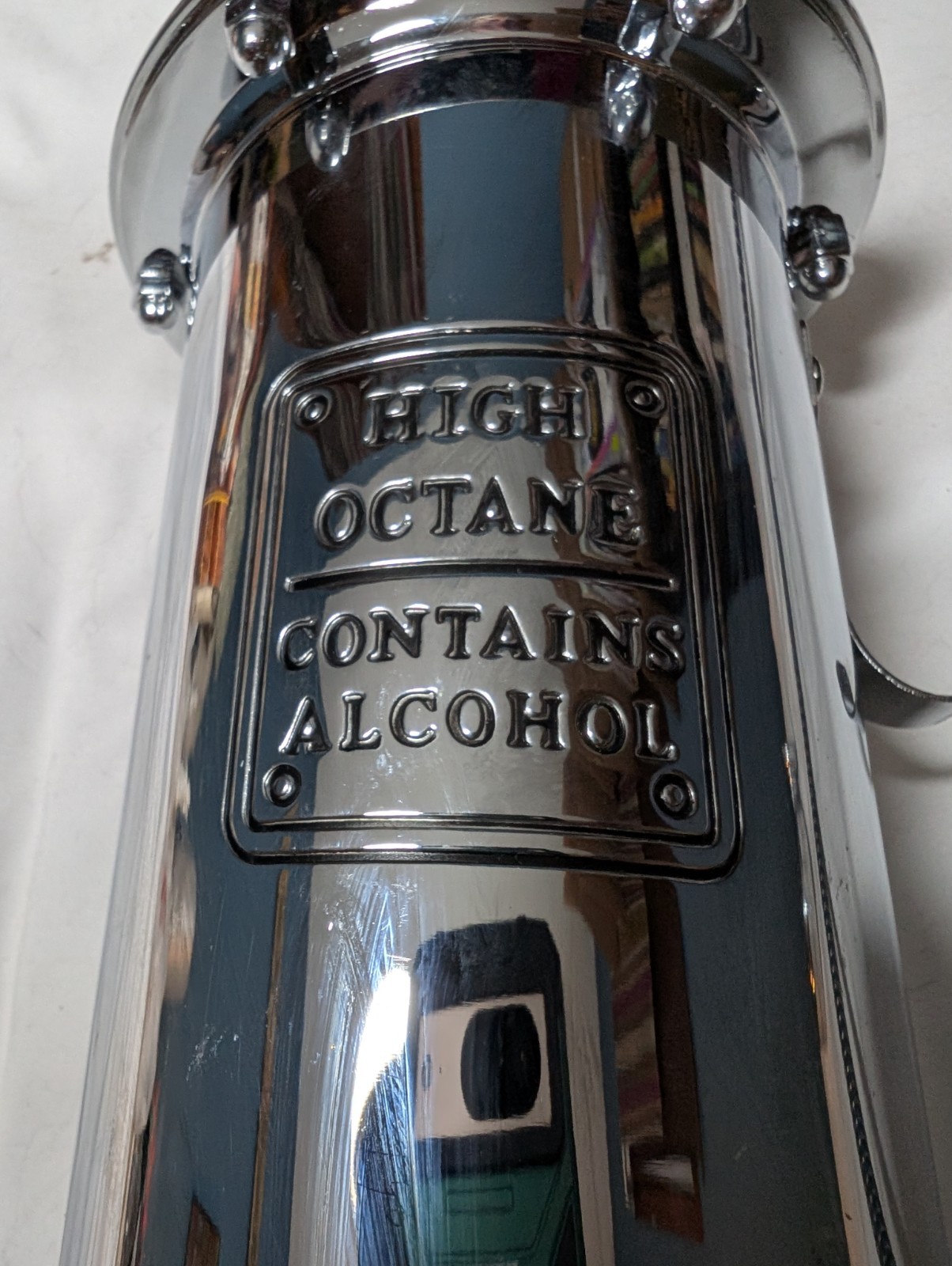 GODINGER Fill’er Up Liquor Pump GAS PUMP Liquor SILVER Beverage Dispenser 14"