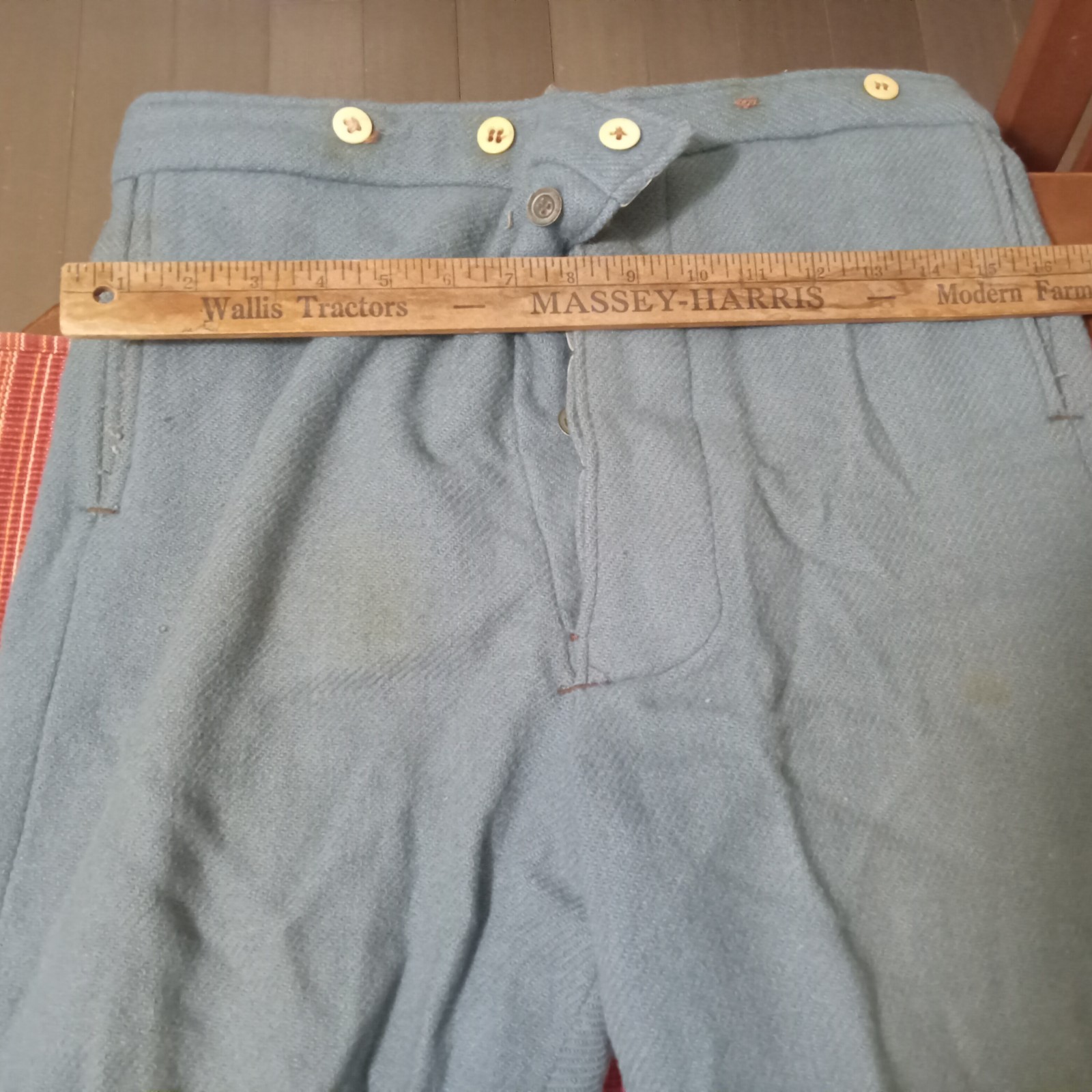 Vintage Civil War Reenactment Union Infantry Wool Trousers Used