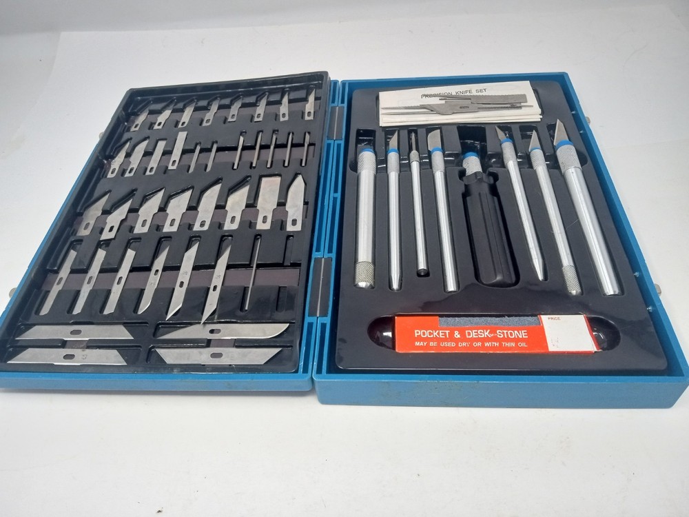56 Pc. Precision Knife Set for Hobbies & Precision Cuts!