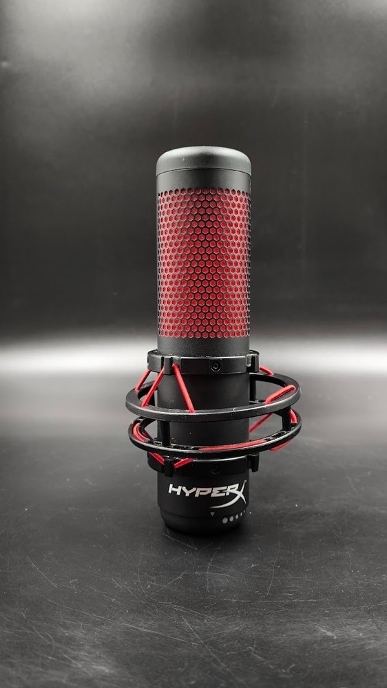 HyperX QuadCast Microphone Used Working Black/Red