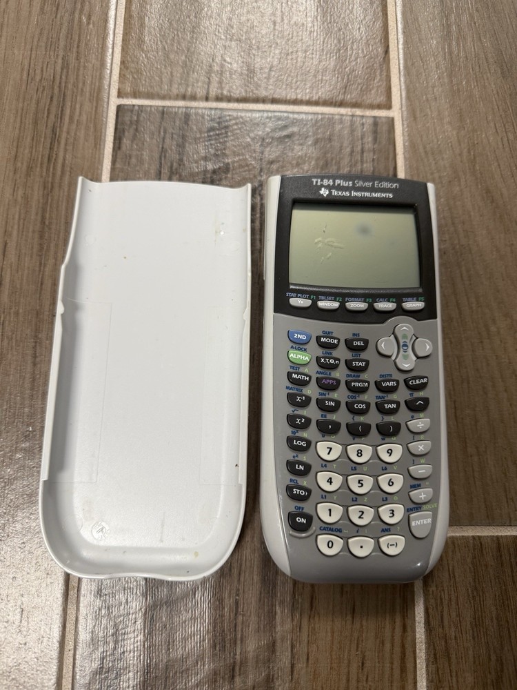 Texas Instruments TI-84 Plus Silver Edition Graphing Calculator -Tested Working