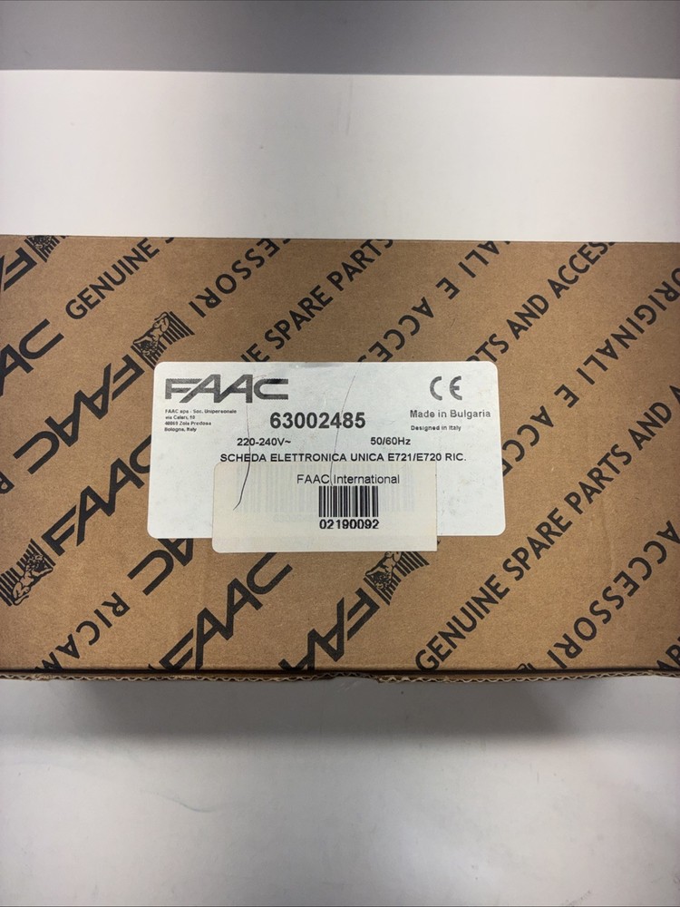 FAAC 63002485 Electronic Board E721 E720 For Motor C720 E C721