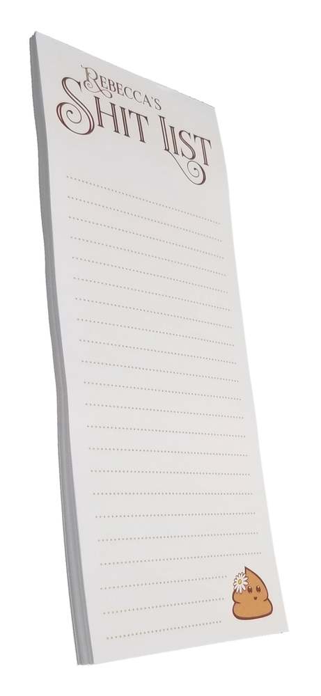 Personalized "Sh!t List" Tear-off notepad - 50 pages