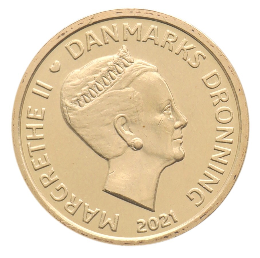 Denmark 10 Kroner, 2021, KM #954, Mint