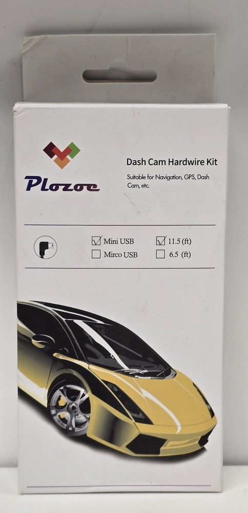 Plozoe Dash Cam Hardware Kit Mini USB