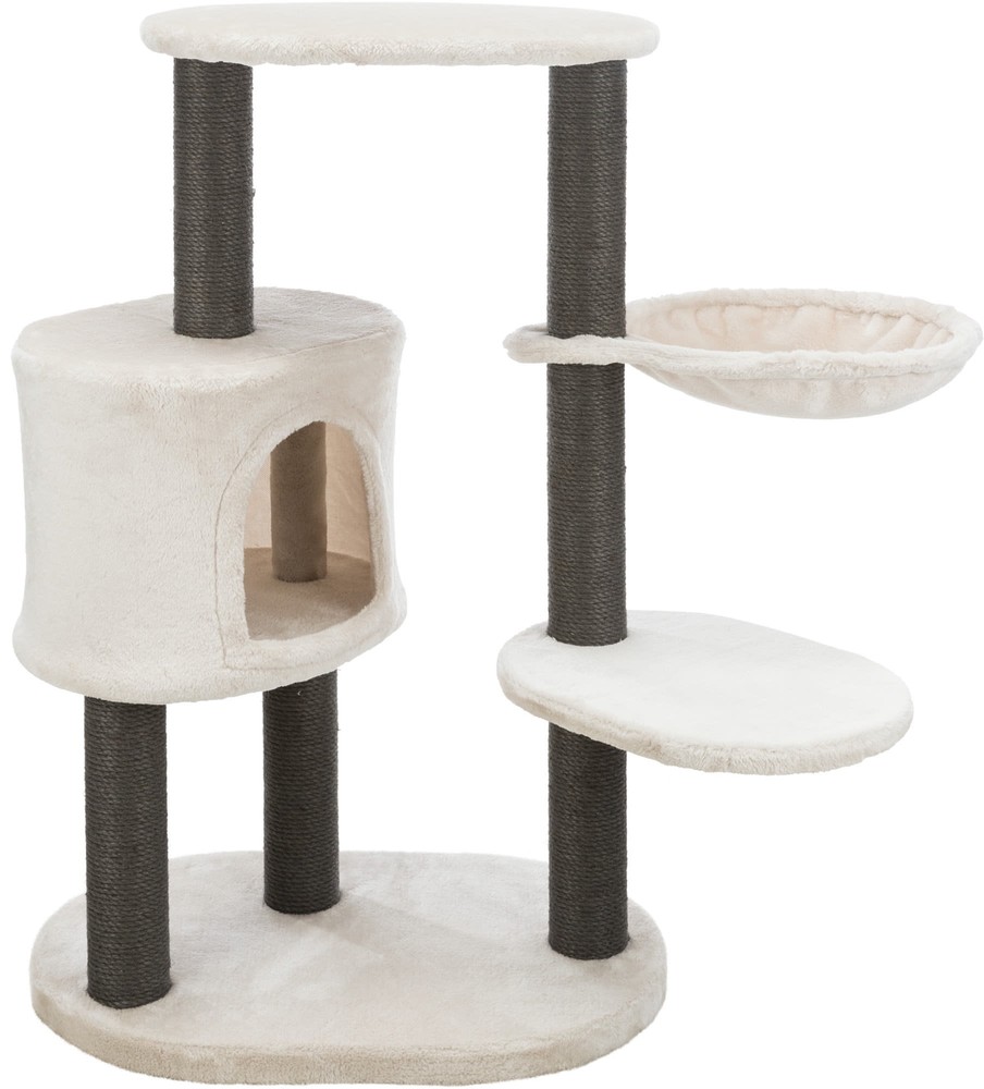 Moriles Gray Cat Tower with Scratching Posts, Condo, Hammock, Padded Platform