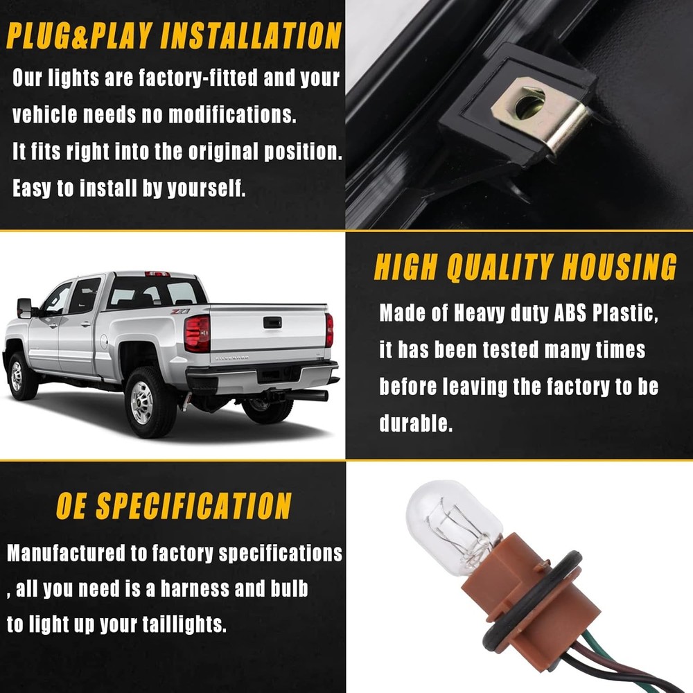 Tail Light Assembly Compatible With 2014-2018 Chevy 16-18 Left Driver Side