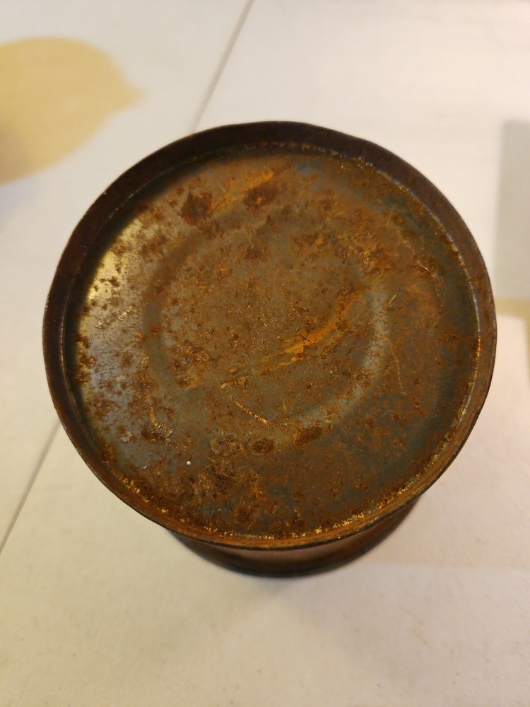 Vintage Budweiser Small Metal Rusty Bucket With Handle