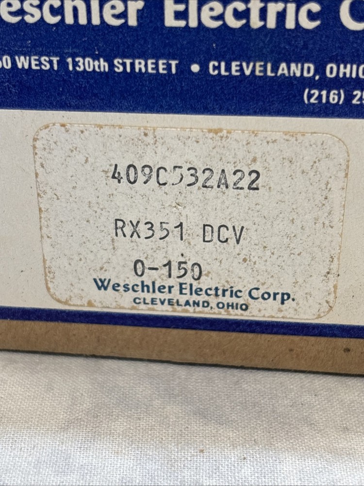 Weschler DC Volt Meter RX371 DCV