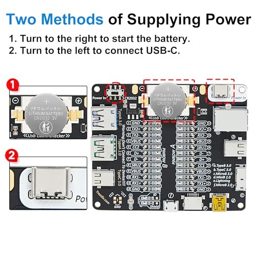 USB Cable Tester Board USB Cable Checker USB Cable Checker with Acrylic Case