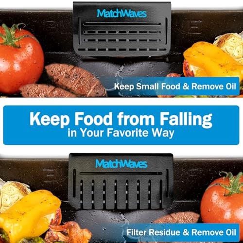 Grease Gate Blocker forstone Griddle, Mesh Screen for Blocking 1 Pack Black