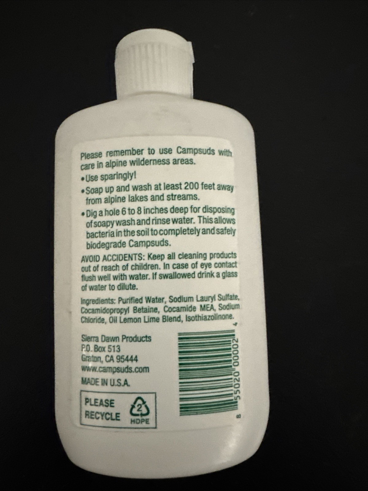 Campsuds All‑Purpose Biodegradable Soap 4 oz (2‑Pack) – Camping, Hiking, Travel