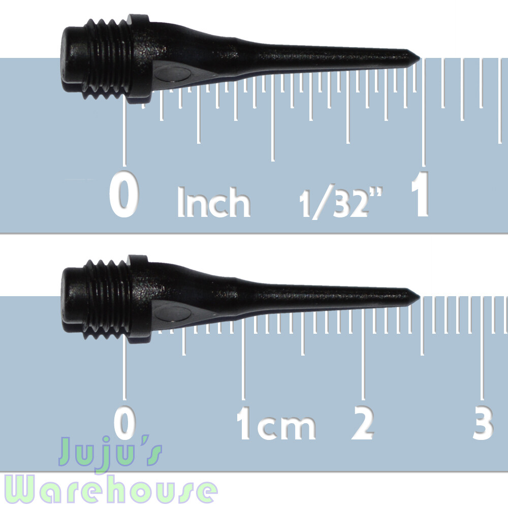 Dart Tips - BIG 1/4" Threading Plastic Keypoint - Your Choice of Color & QTY