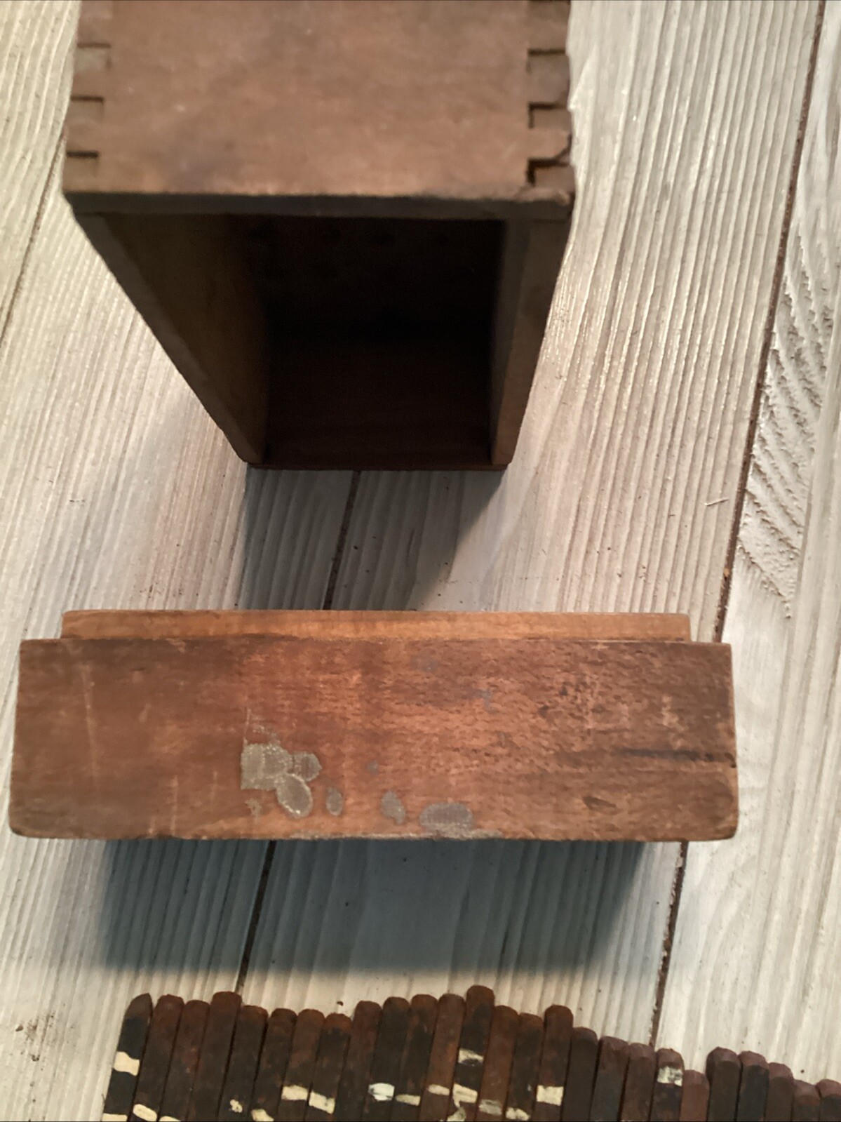 VTG Box Of Machinists Steel Letters. Set Of 28