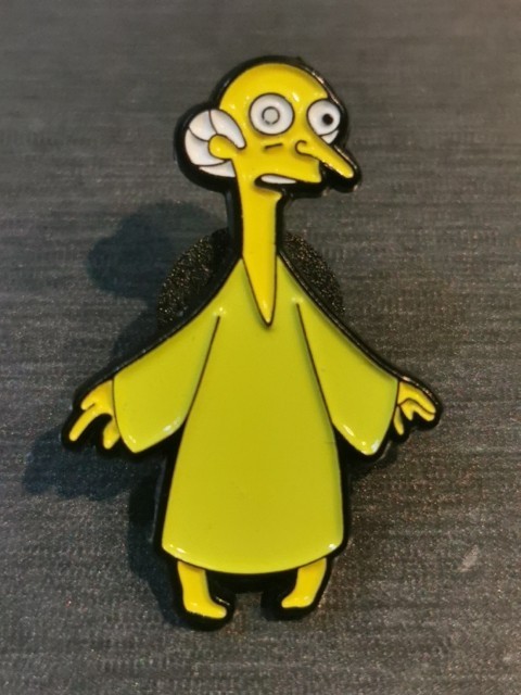 THE SIMPSONS MISTER BURNS pin Badge Patch New High Quality