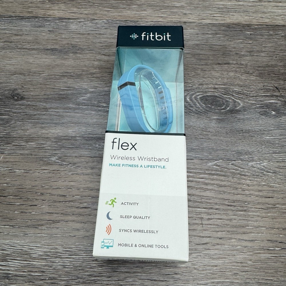Fitbit Flex Activity Sleep Tracker Wristband Blue Color
