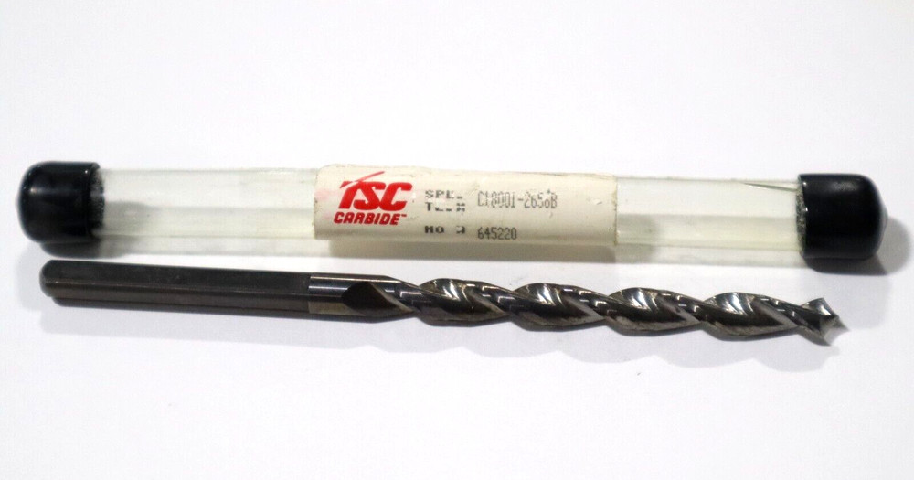 TSC CARBIDE, 17/64" SOLID CARBIDE DRILLS, 2 FL E278