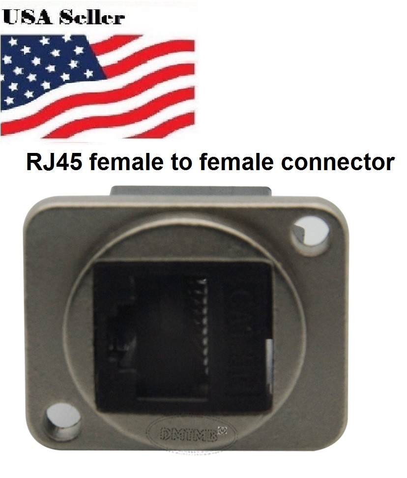 Panel mount CAT6 RJ45 connector mounting