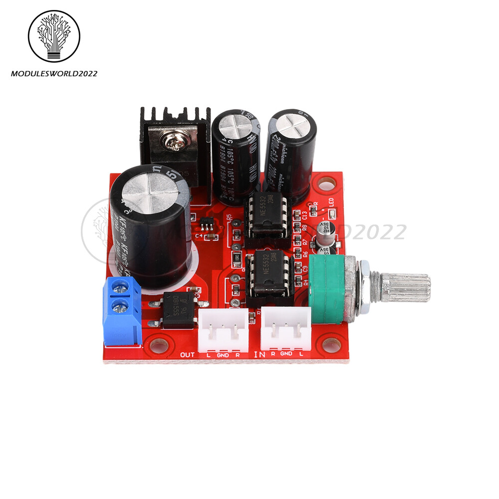 NE5532 Preamplifier Board Single Power Supply Dual Op Amp Preamplifier Module