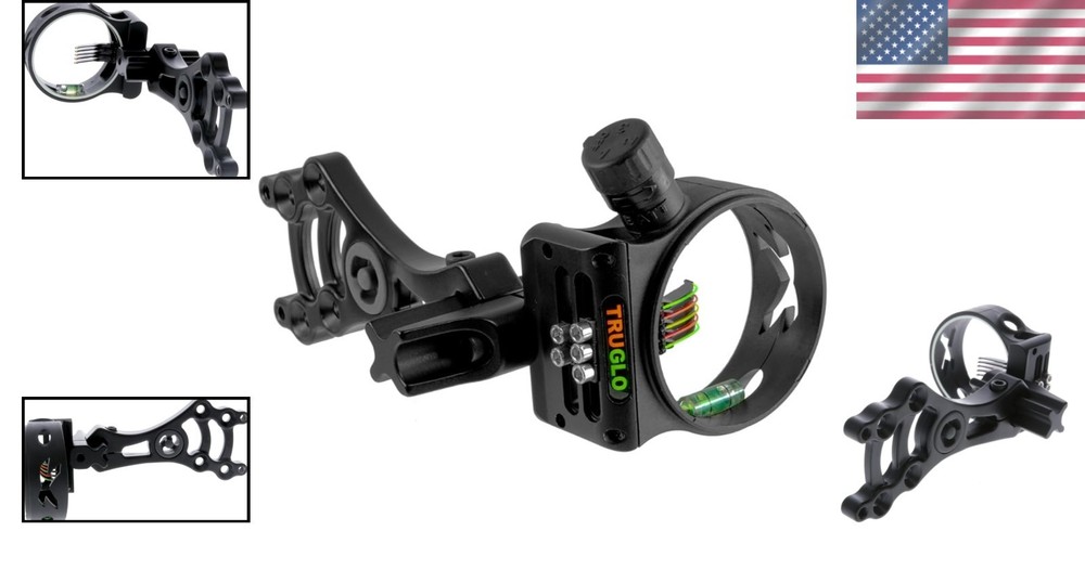 Compact Lightweight Archery Sight - Storm G2 Black
