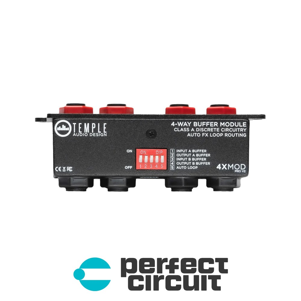 Temple Audio Design 4X MOD Pro Buffer Module V2 EFFECTS DEMO PERFECT CIRCUIT