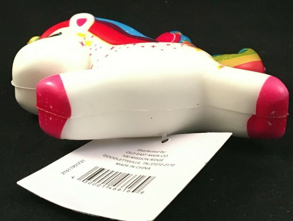 Unicorn - Squishy Toy - Super Soft - Approx. 3" High - Star Bottom