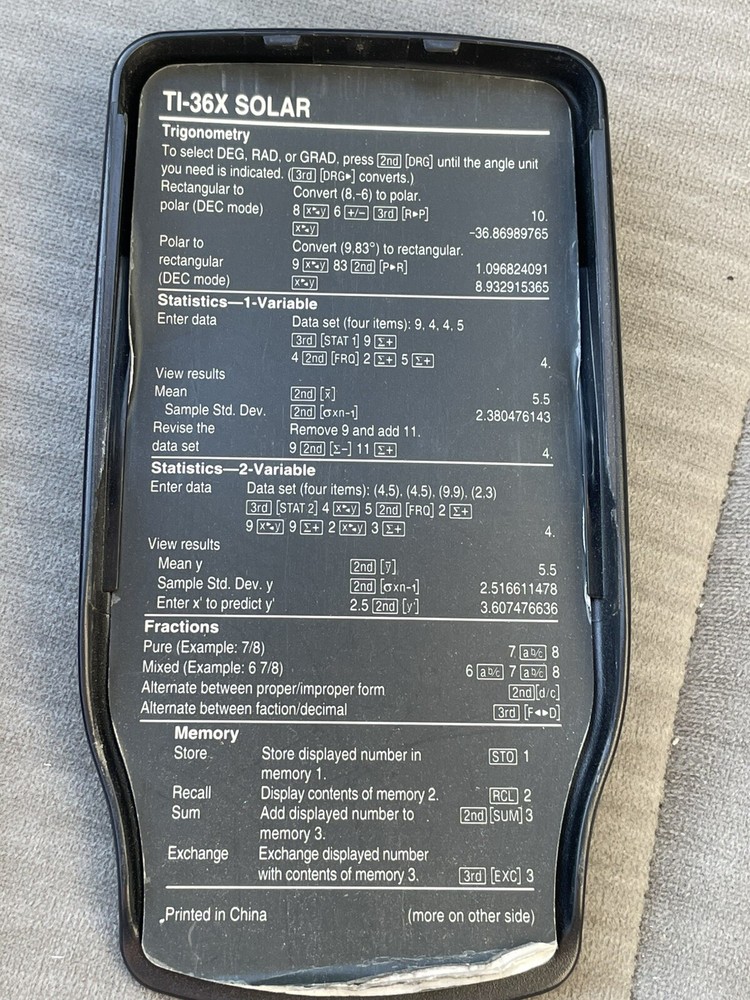 Texas Instruments TI-36X Solar & Casio FX-300MS Calculators Tested Both Work