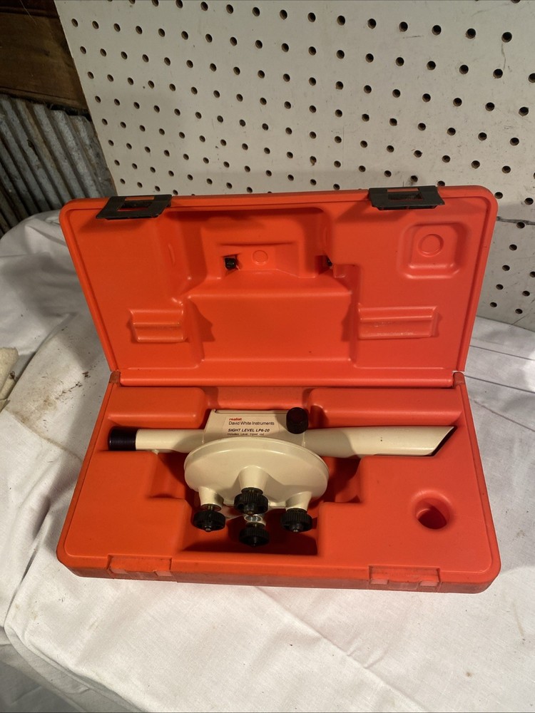 David White Instruments LP6-20 Sight Level w/ Original Hard Case