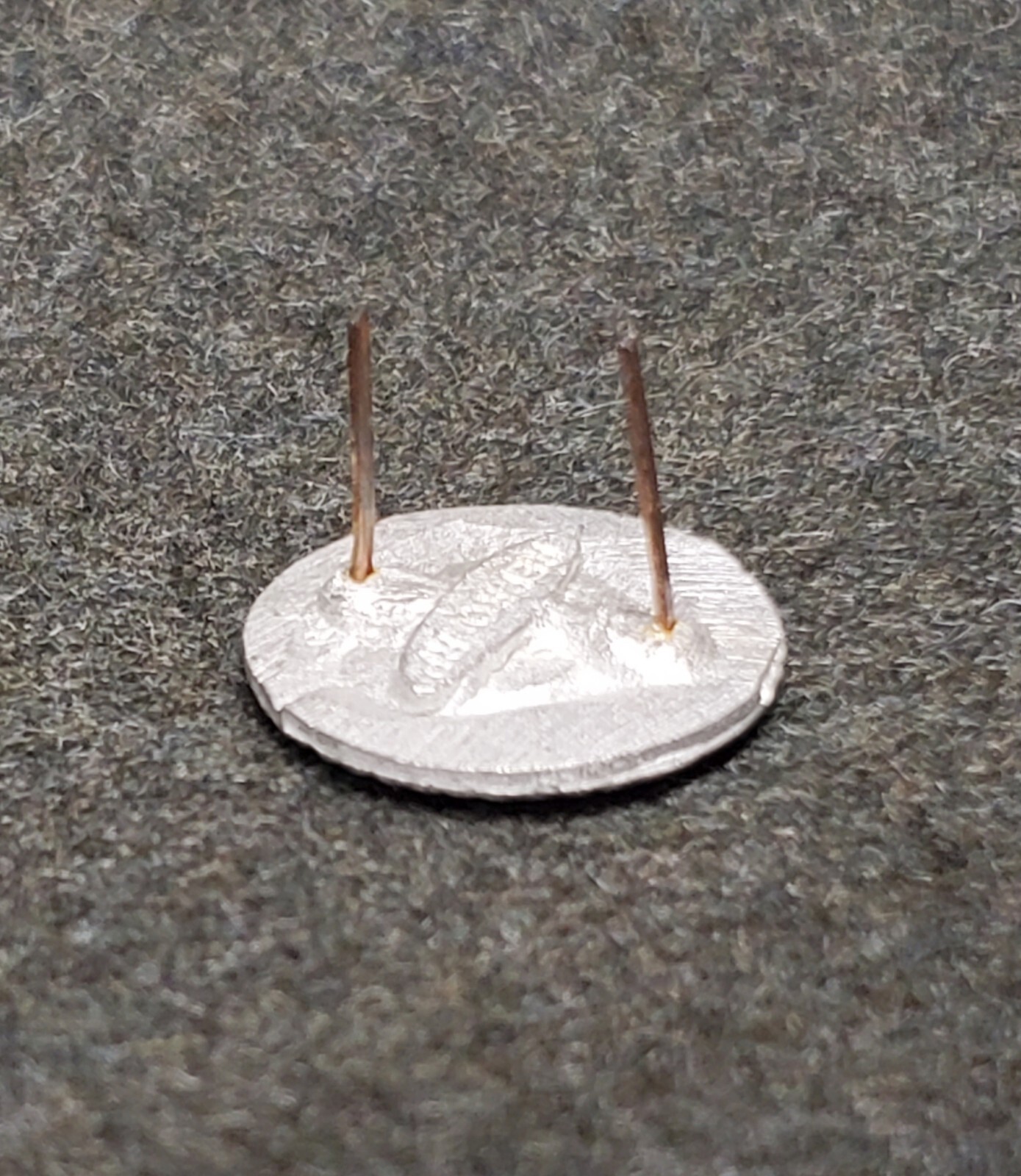 WWI German NCO Cockade painted in Bavarian State Colors