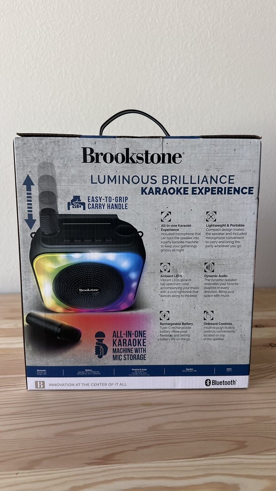Karaoke Machine Portable Bluetooth Speaker with 2 Wireless Microphones for A...