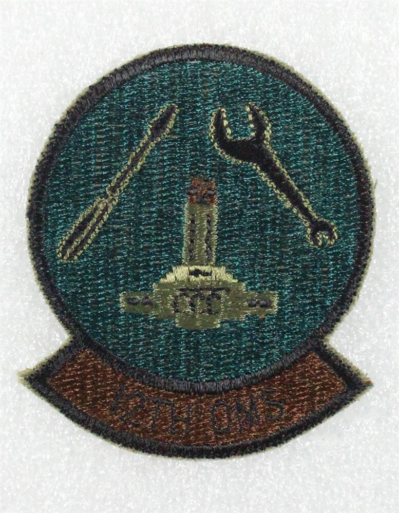 USAF Air Force Patch: 12th Organizational Maintenance Squadron - subdued